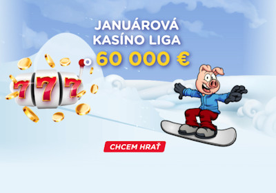 Zapoj sa do Januárovej Kasíno Ligy o 60000 €