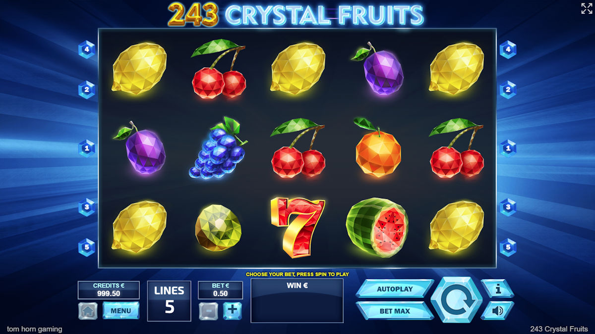 Výherný automat 243 Crystal Fruits