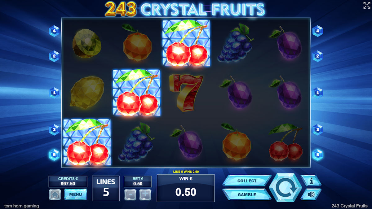 Výhra na 243 Crystal Fruits od Tom Horn