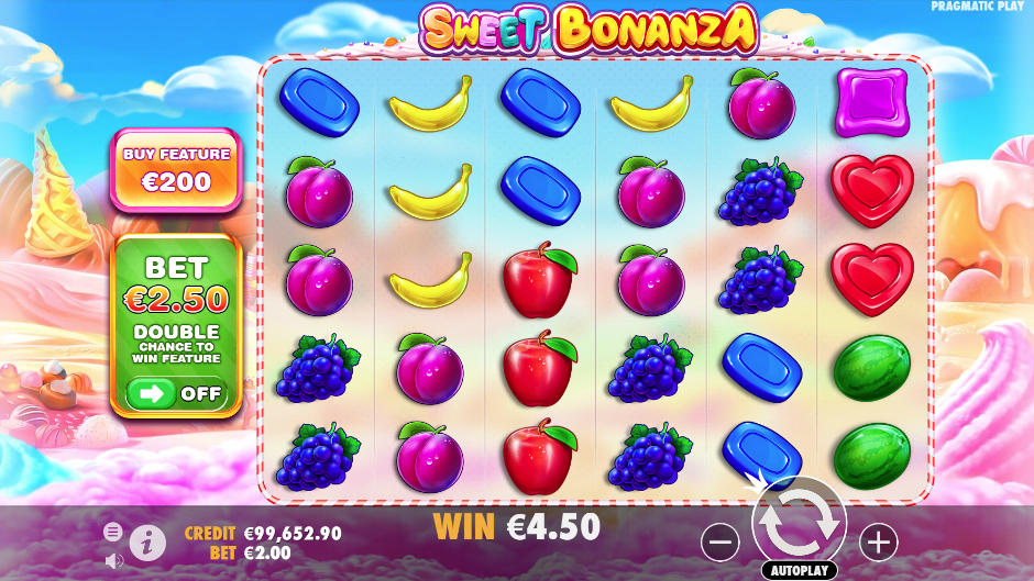 V hre Sweet Bonanza hľadáte rovnaké symboly na ploche