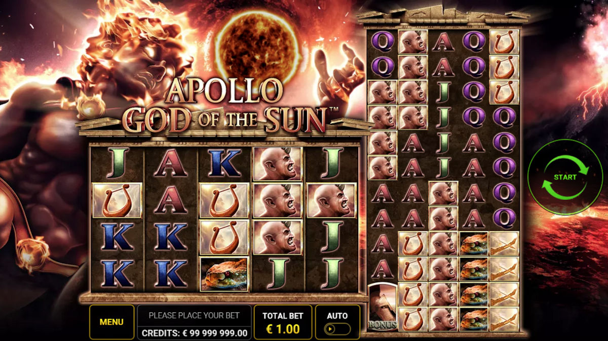 Vizuál hry Apollo God of the Sun na mobile